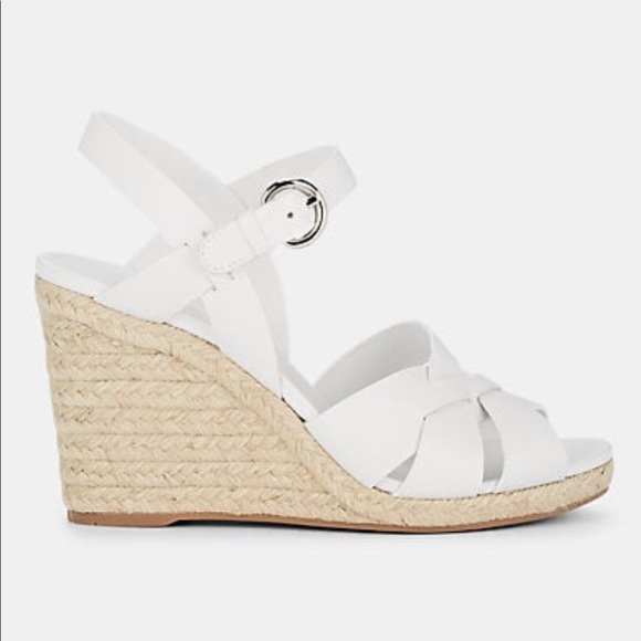 PRADA Woven Leather Platform Espadrilles - Picture 2 of 7